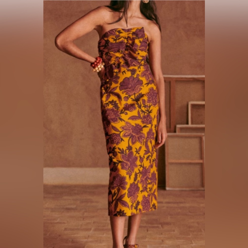 Sezane Strapless Dress